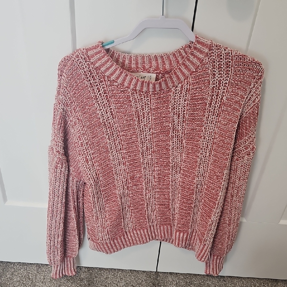 Cozy Pink Knit Sweater